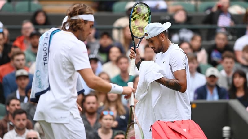 Wimbledon: après un match tendu, Kyrgios et Tsitsipas s'envoient encore des amabilités devant la presse