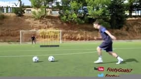 Le coup-franc parfait de Messi à l’entraînement