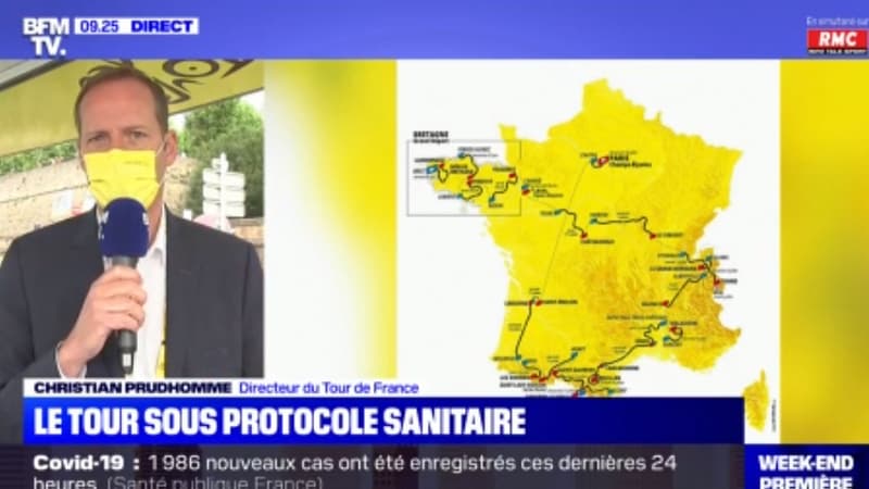 Tour de France en direct: Prudhomme rappelle les règles sanitaires avant le départ