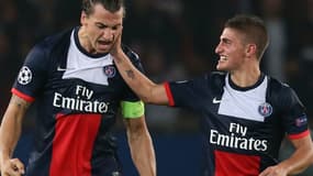 Zlatan Ibrahimovic et Marco Verratti