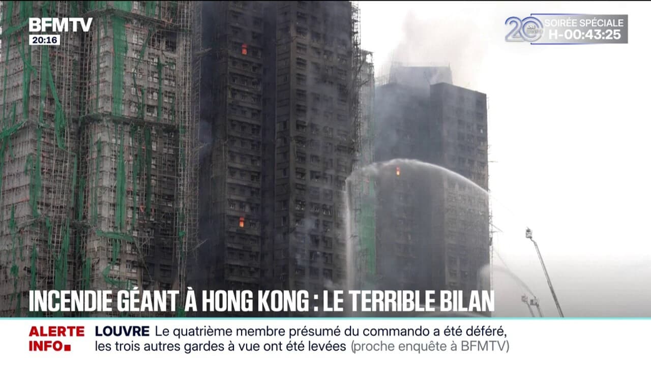 Incendie géant à Hong Kong: au moins 83 personnes sont mortes selon un ...