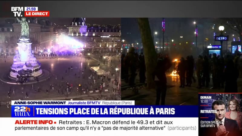 Paris: la situation reste tendue place de la République