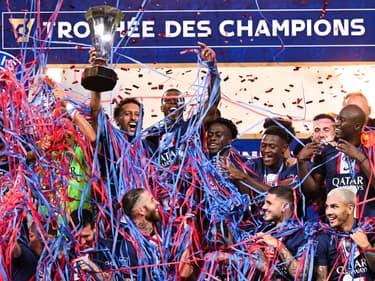 Le PSG lors de sa victoire au Trophée des champions 2022