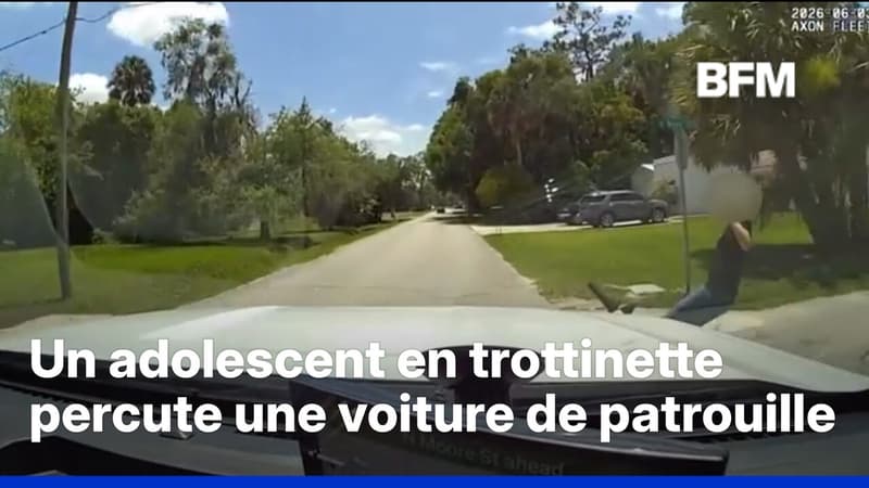 États-Unis: un adolescent en trottinette électrique percute une voiture de police