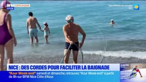 Nice: des cordes installées sur les plages pour faciliter la sortie de l'eau