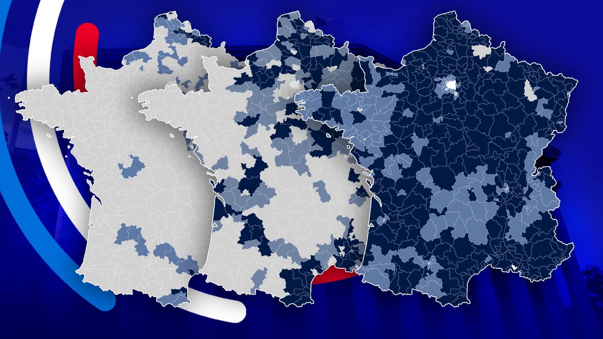 L'évolution des résultats du RN au premier tour des législatives depuis 2017.