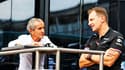Alain Prost aux côtés de Laurent Rossi