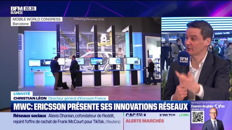 Christian Léon (Ericsson France) : MWC, Ericsson présente ses innovations réseaux - 03/03