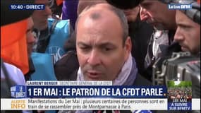 "La violence n'est la responsabilité d'aucune organisation syndicale" (Laurent Berger)