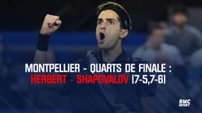 Résumé : Herbert - Shapovalov (7-5, 7-6) – Tournoi de Montpellier