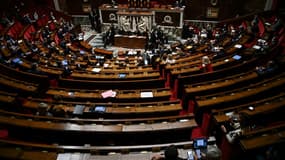 L'hémicyle de l'Assemblée nationale à Paris, le 6 octobre 2020