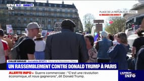 Un rassemblement est en cours à Paris, place de la République, contre la politique de Donald Trump