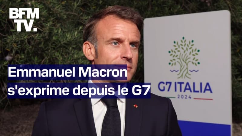 Législatives, alliances, dissolution.... Emmanuel Macron s'est exprimé depuis le G7