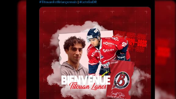 Titouan Lanes rejoint les Diables Rouges de Briançon, prêté par son club de Caen.