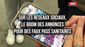 Sur les réseaux sociaux, le boom des annonces pour des faux pass sanitaires