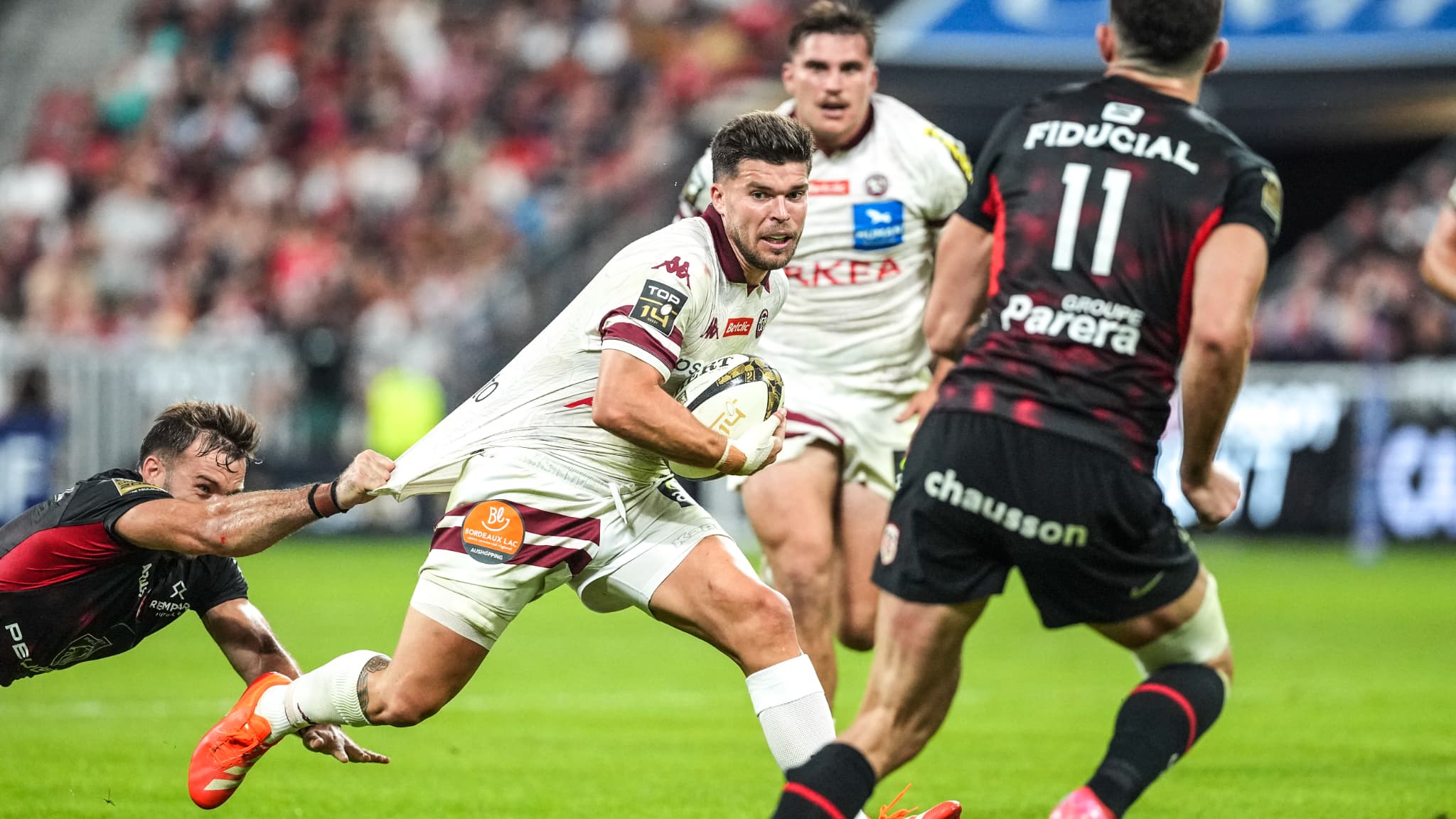 Matthieu Jalibert lors de la finale de Top 14, le 28 juin 2025. 