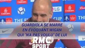Guardiola se marre en évoquant Wigan qui "n'a pas voulu" de lui, "pas assez bon" en tant que joueur