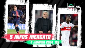 Mbappé, Mourinho, Guirassy… Les 5 infos mercato du 4 janvier 2024 (à midi)