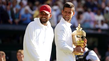 Nick Kyrgios et Novak Djokovic