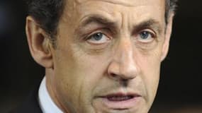 Nicolas Sarkozy est le dirigeant de l'Union européenne à la fois le plus connu et le moins apprécié des Européens, selon une enquête de l'institut BVA publiée vendredi par le quotidien gratuit 20 Minutes. /Photo prise le 1er mars 2012/REUTERS/Laurent Dubr