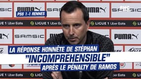 PSG 1-1 Rennes : "L'appel de la VAR est incompréhensible", la réponse de Stéphan après le pénalty de Ramos