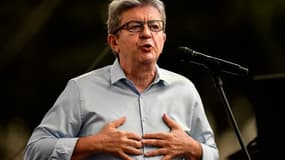 Jean-Luc Mélenchon le 25 août aux Amphi d'été de La France Insoumise à Marseille. 