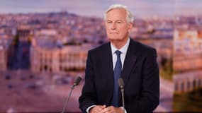 Le Premier ministre Michel Barnier lors de son interview au JT de 20h de TF1, le 6 septembre 2024