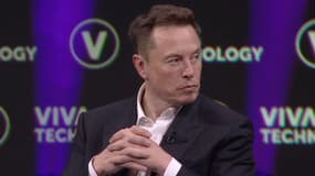 Elon Musk, lors du salon Vivatech de Paris en juin 2023.