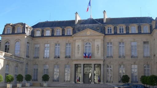 Le Palais de l'Elysée où réside le président de la République et où travaillent les services de la présidence