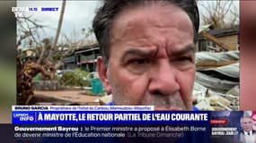 Bruno Garcia (propriétaire d'un hôtel à Mamoudzou, à Mayotte): "L'eau est mise pendant cinq heures tous les deux jours (...) ça ne suffit pas"
