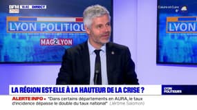 Laurent Wauquiez (président de la région Auvergne-Rhône-Alpes) sur la coopération Grégory Doucet et Bruno Bernard: "J'espère que de leur part, il n'y a pas de boycott, de mon côté, il n'y en a aucun"