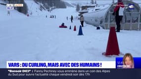 Hautes-Alpes: du curling, mais avec des humains