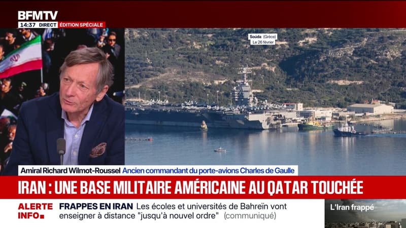 Iran: "Ce serait une image extraordinaire d'avoir un bateau occidental coulé sous les bombes iraniennes", explique l'Amiral Richard Wilmot-Roussel