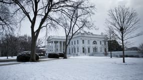 La Maison Blanche sous la neige le 30 janvier 2017 (photo d'illustration)