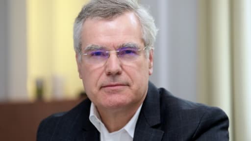 Le président du groupe pharmaceutique Olivier Laureau, le 11 mars 2020 à Paris