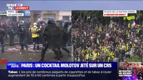 Demonstration of May 1: a police officer injured after a Molotov cocktail throw in Paris