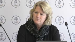 Brigitte Henriques, présidente du CNOSF, à Paris le 4 avril 2023