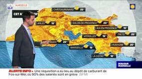 Météo Bouches-du-Rhône: un mardi voilé mais plutôt doux, 19°C à Marseille