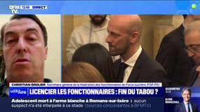  Licenciement des fonctionnaires: "Le statut de la fonction publique est mal connue du ministre" selon Christian Grolier de la fédération des fonctionnaires de FO