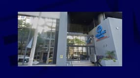 Les bureaux de Hellenic Train à Athènes (Grèce). 
