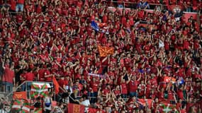 Les supporters d'Osasuna font monter la température avant le début du match