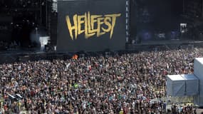 Vue générale prise lors du festival de musique metal Hellfest, à Clisson, le 16 juin 2017.