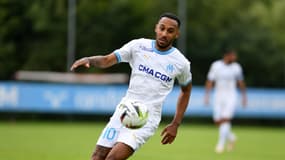 L'attaquant de l'OM Pierre-Emerick Aubameyang 