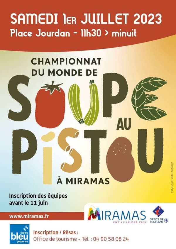La 11e édition du championnat du monde de la soupe au pistou se déroule le 1er juillet 2023 à Miramas. 