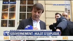 Hulot reçu par le Premier ministre: "Ça s'est passé nickel" dit-il à sa sortie de Matignon