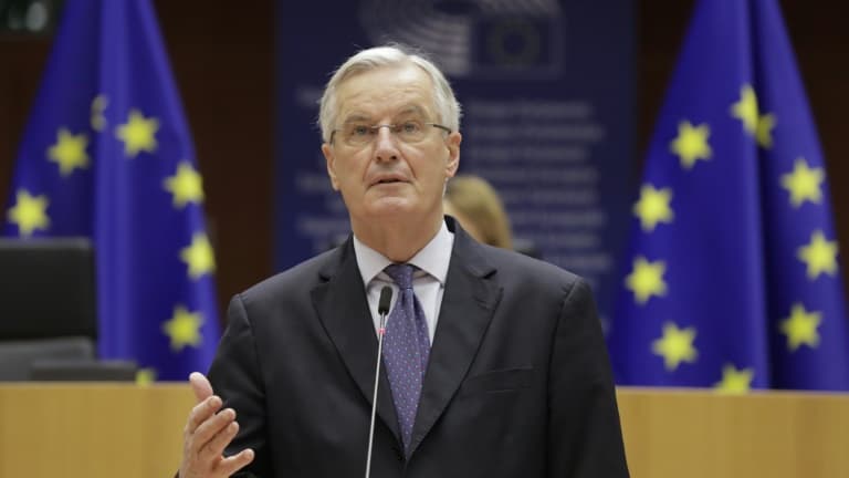 Le négociateur européen pour le Brexit Michel Barnier, le 18 décembre 2020 à Bruxelles