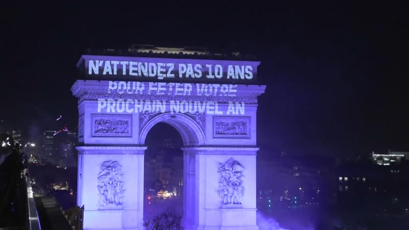 "Pas d'alcool ou de drogues au volant": l'association Antoine Alléno projette un message de prévention routière sur l'Arc de triomphe juste avant 2026