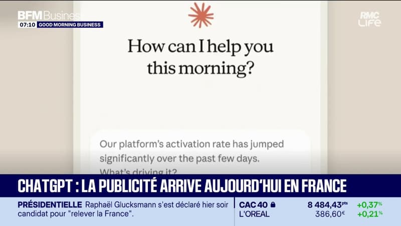 ChatGPT passe à la pub