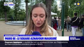 Paris: le square Charles Aznavour inauguré dans le 8e arrondissement