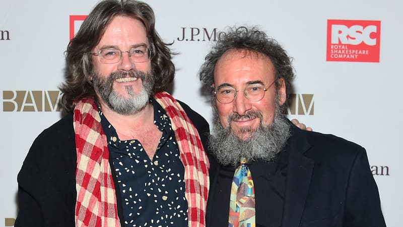 Le metteur en scène Gregory Doran (à gauche) et l'acteur Antony Sher (à droite) en 2016